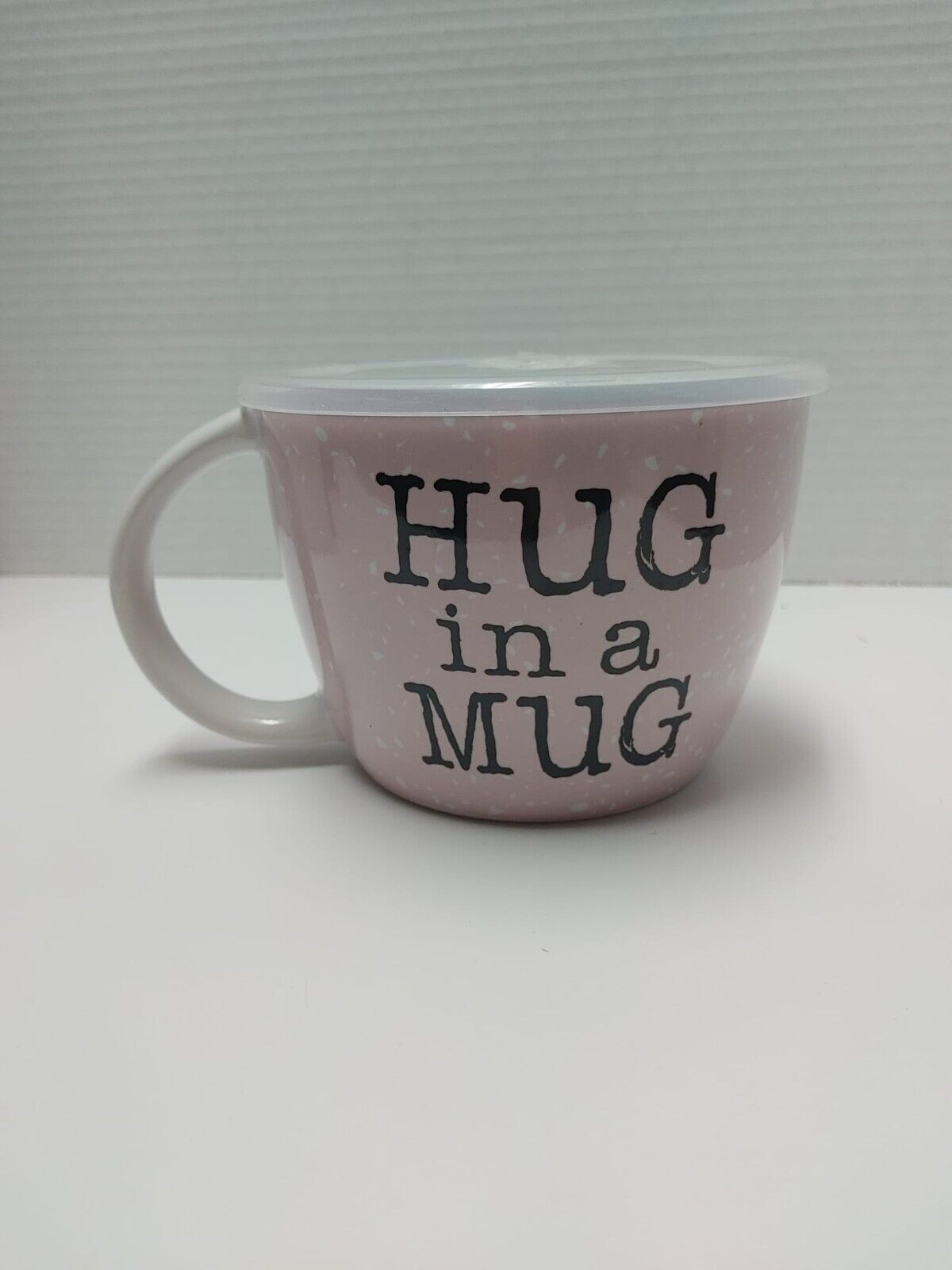 PINK Large Hug in a Mug Coffee Cup With Lid 26oz Coffee Tea Lovers