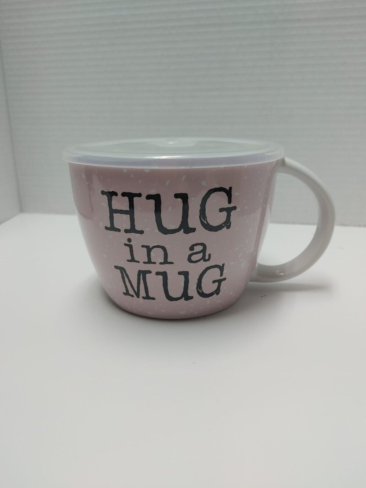 PINK Large Hug in a Mug Coffee Cup With Lid 26oz Coffee Tea Lovers